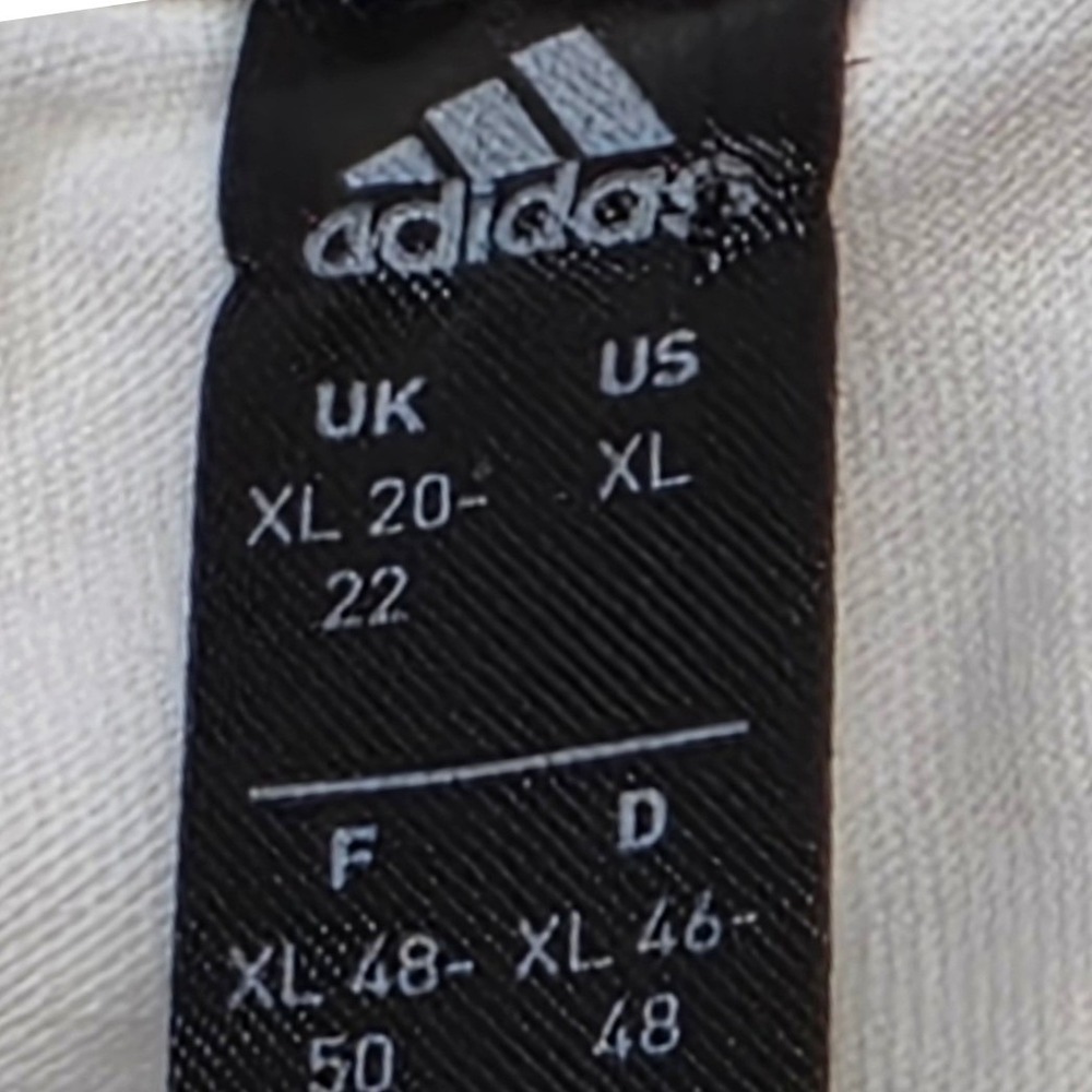 Adidas Womens Floral Graphic Logo T-Shirt White Short Sleeve XL H13771 - Picture 3 of 9